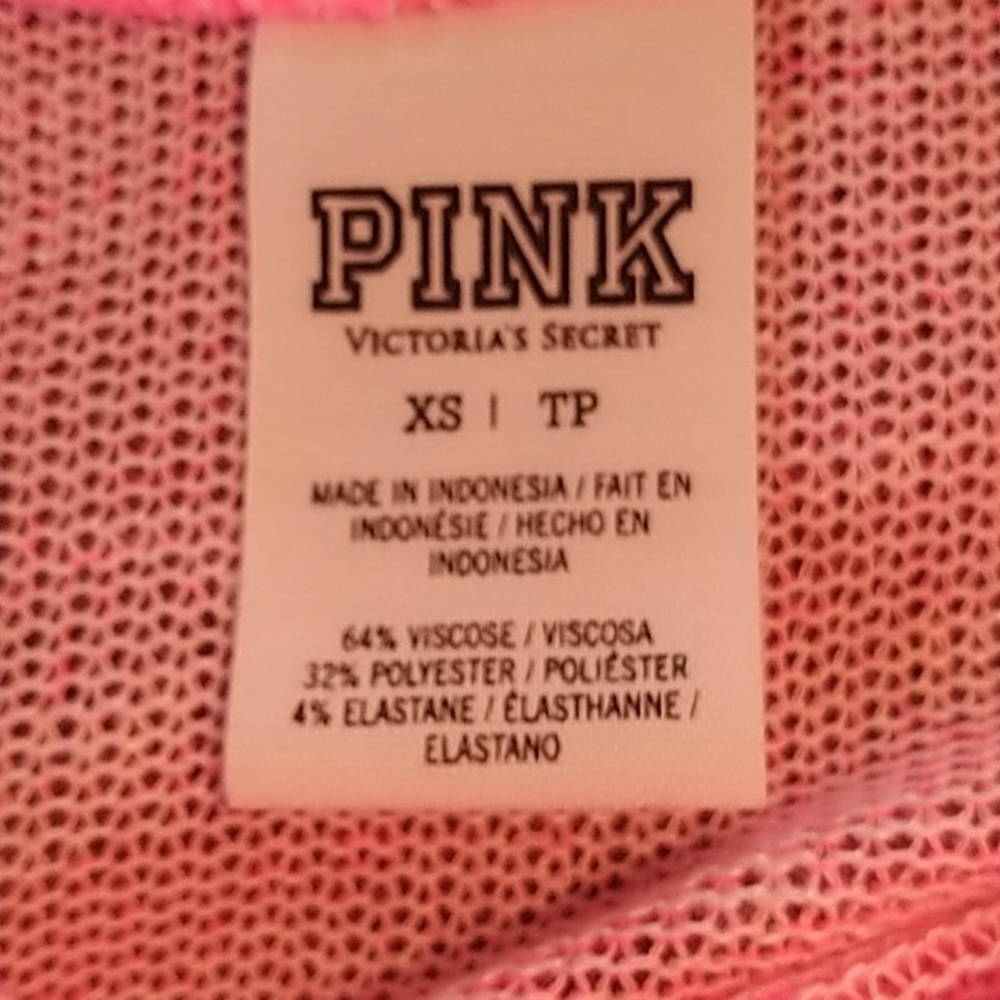 PINK Victoria Secret's Pink Light Knit Sweater Top Sz XS - Picture 7 of 8